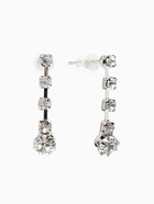 Набор 2 предмета: серьги, колье «Легкий флирт», дождик, белый в серебре, 40 см  (артикул 1254799)  большой выбор товаров оптом и в розницу по низким ценам с доставкой