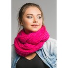 Шарф хомут "Нежность", размер 25х130 см, цвет фуксия - Фото 2