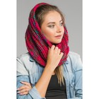 Шарф хомут "Престиж", размер 20х110 см, цвет бордовый - Фото 3