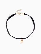 Чокер «Шарик», жемчужина, цвет чёрный, L=30 см - Фото 2