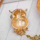 Брошь «Сова», цветная в золоте - Фото 2