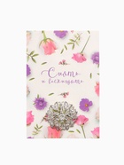 Брошь «Ажурная», форма МИКС, белая в серебре - Фото 5