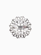 Брошь «Ажурная», форма МИКС, белая в серебре - Фото 3