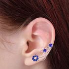 Пусеты в коробочке 5 пар «Дорожка цветов», цвет МИКС в серебре - Фото 2