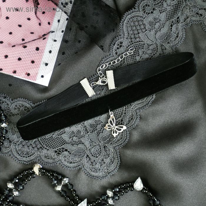 Чокер «Бабочка» цвет чёрный - Фото 1