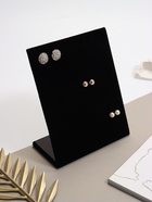 Подставка под серьги на 30 пар QF, 5 рядов, 20×10×24 см, чёрная - Фото 4