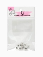 Заглушки для сережек, швенз, пусет силиконовые с металлической втулкой, набор 5 пар, 6×5 мм, d=10 мм, цвет серебро - Фото 6