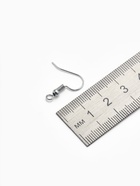 Швензы для сережек-крючки с бусиной (набор 5 пар), цвет серебро - Фото 2