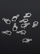 Замок карабин, 10 шт. 12×7 мм, цвет серебро - Фото 5