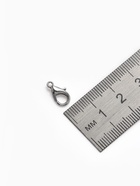 Замок карабин, 10 шт. 12×7 мм, цвет серебро - Фото 4