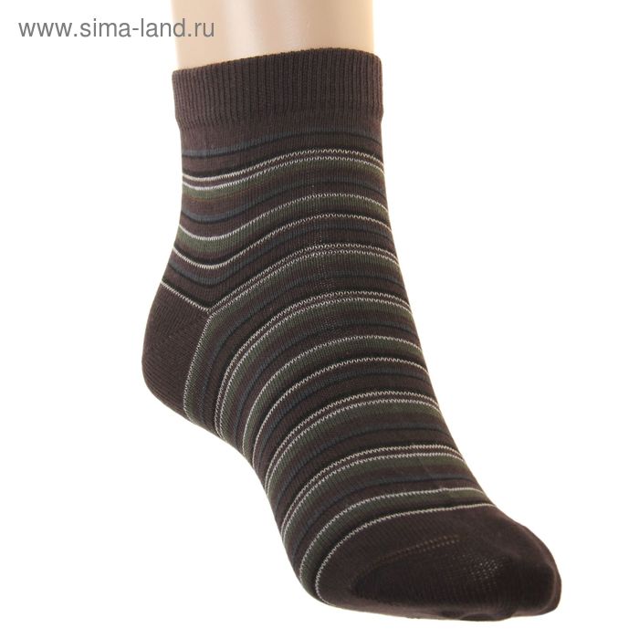 Носки детские ЛС46-2583, цвет темно-коричневый, р-р 22 - Фото 1