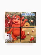 Кубики «Лесные животные», по методике Монтессори, 4 шт., 3+ - Фото 6