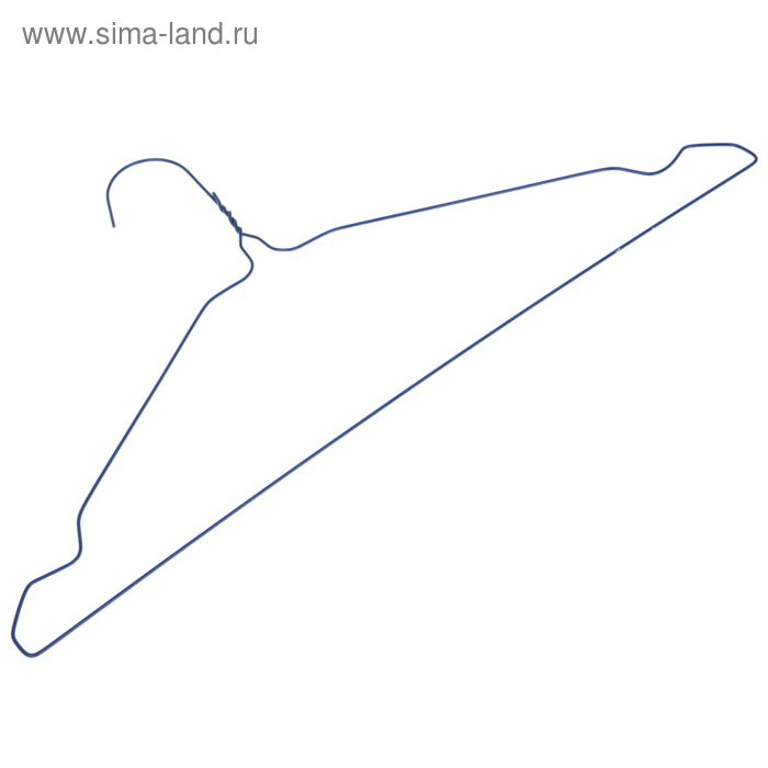 Плечики для одежды металлические цветные «Тонкая», 40×21 см - Фото 1