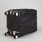 Чехол для чемодана 24", расширение по периметру, цвет чёрный - Фото 5