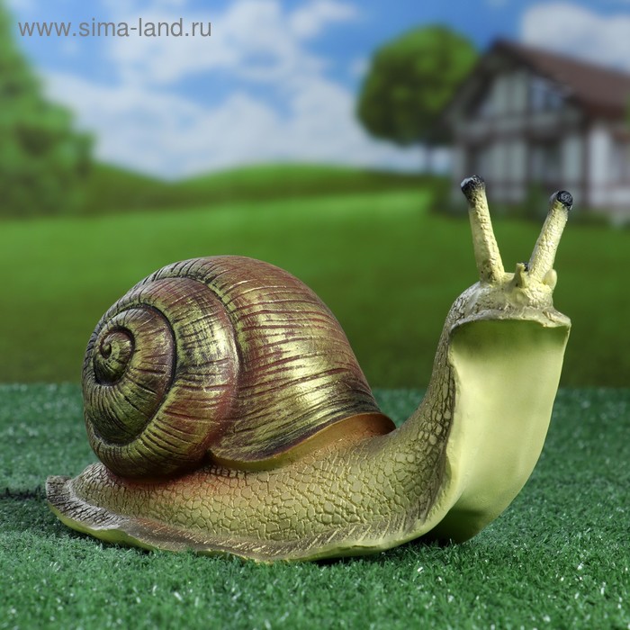 Садовая фигура их полистоуна «Улитка», 27×11×17 см - Фото 1