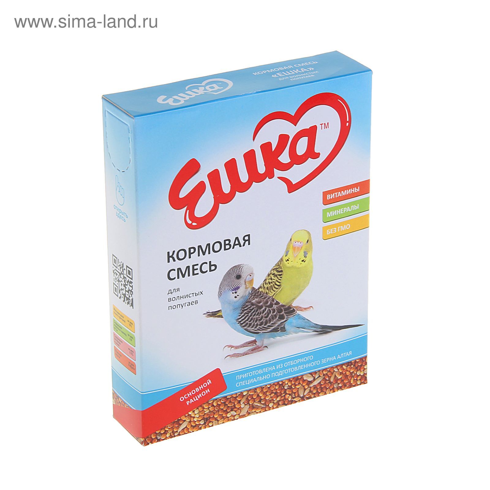 Корм «Ешка» для волнистых попугаев основной рацион, 500 г (1273787 ...