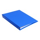 Тетрадь на кольцах А5, 80 листов клетка, обложка ПВХ синяя - фото 8271114