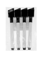 Набор маркеров для доски Calligrata, 4 штуки, узел 2 мм, с магнитом, с губкой, водные, чёрные - Фото 8