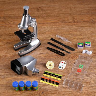 Микроскоп с экраном-проектором, кратность увеличения 50-1200х, с подсветкой