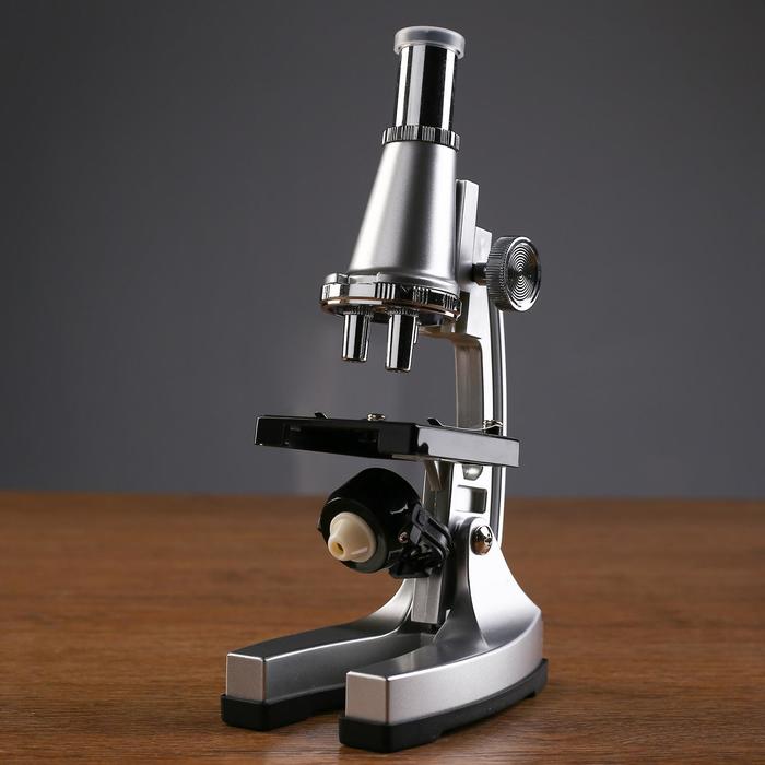 Микроскоп с проектором, кратность увеличения 50-1200х, с подсветкой, 2АА - фото 1906807027