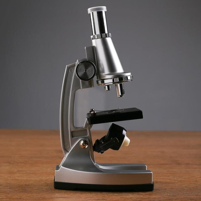 Микроскоп с проектором, кратность увеличения 50-1200х, с подсветкой, 2АА - фото 1906807029