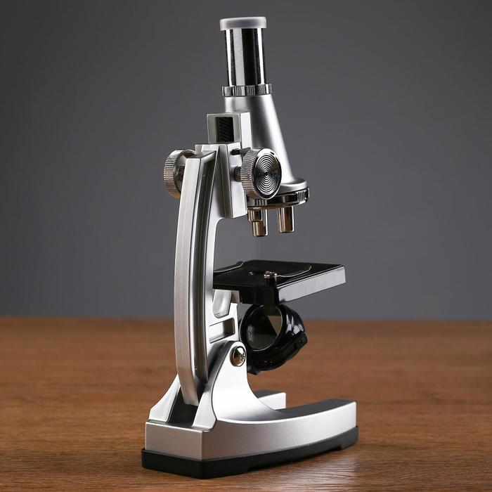 Микроскоп с проектором, кратность увеличения 50-1200х, с подсветкой, 2АА - фото 1906807030