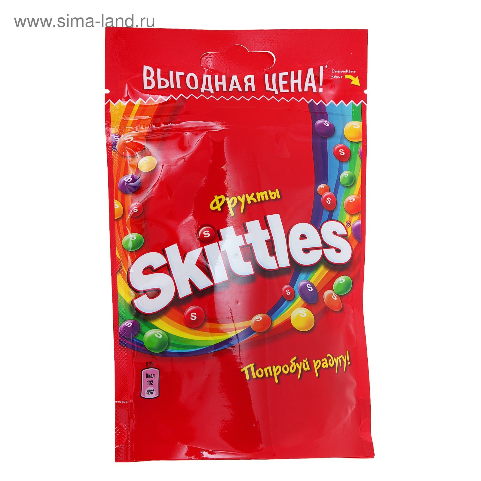Конфеты жевательные Skittles "Фрукты", 100г (1316619) - Купить по цене ...