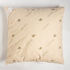 Подушка «Этель», подстёжка — верблюжья шерсть, 70×70 см, тик - Фото 4