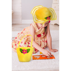 Набор сумочка и шляпка с цветком, цвет жёлтый, р-р 50-52 см, 3-5 лет - Фото 1
