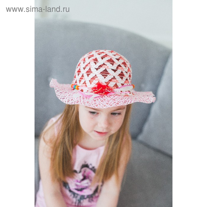 Шляпа детская "Узор", цвета МИКС, р-р 50-52 см - Фото 1