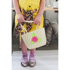 Набор сумочка и шляпка с цветочком, цвет желтый, р-р 50-52 см, 3-5 лет - Фото 2