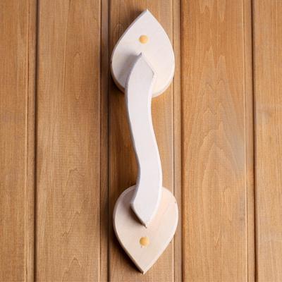 Ручка дверная «Фигурная», деревянная, для бани и сауны, «Добропаровъ»