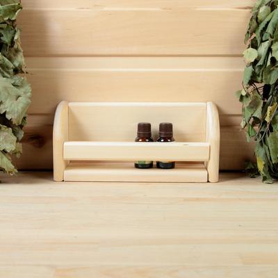 Полка для бани и сауны, 24×11 см, липа, «Добропаровъ»