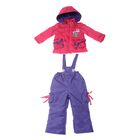 Костюм для девочки (куртка+брюки), рост 86 см, цвет розовый/фиолетовый_Ш-064 - Фото 1
