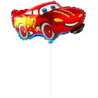 Воздушный шар фольгированный 13" «Машина», фигура, для палочки - Фото 2