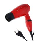 Фен для волос Luazon LF-09, 800 Вт, 2 скорости, складная ручка, чёрно-красный - Фото 1
