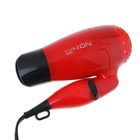 Фен для волос Luazon LF-09, 800 Вт, 2 скорости, складная ручка, чёрно-красный - Фото 3
