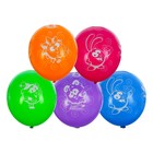 Шары воздушные латексные 14" «Смешарики», пастель, 5 ст. рисунок, набор 25 шт. МИКС - Фото 1