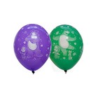 Шары воздушные латексные 14" «Маша и Медведь», пастель, 5 ст. рисунок, 25 шт.,МИКС - Фото 4