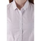 Рубашка женская, цвет белый/горох, размер 48 - Фото 3