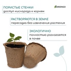 Горшок для рассады, 175 мл, d=8 см, h=8 см, торф, набор 20 шт., Greengo - Фото 5