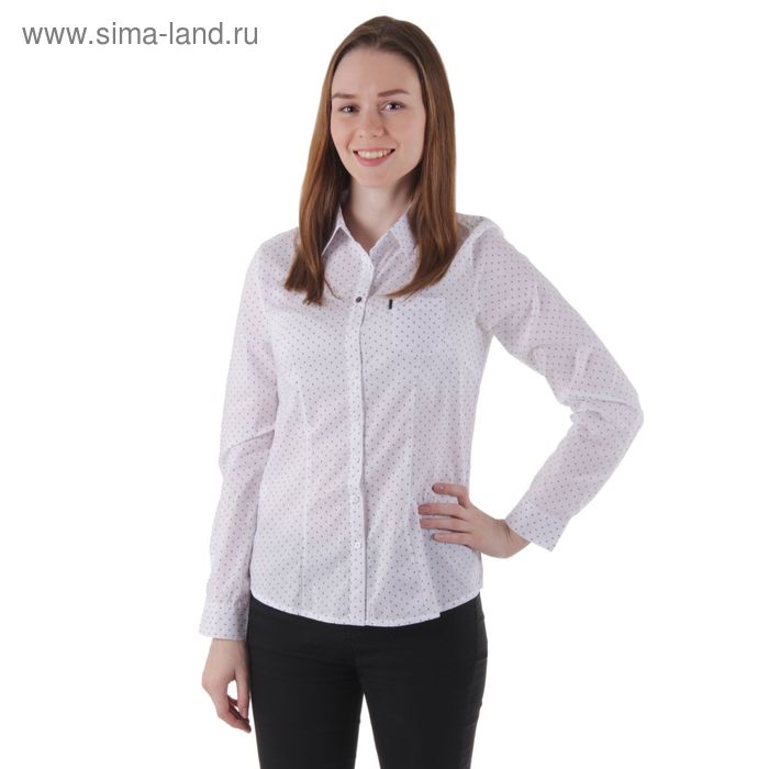 Рубашка женская, цвет белый, размер 44 - Фото 1