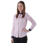 Рубашка женская, цвет розовый/горох, размер 44 - Фото 1