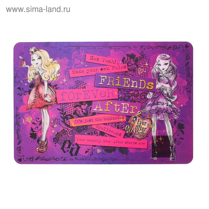 Накладка на стол для творчества, пластиковая, 485 х 335 мм, Mattel Ever After High - Фото 1