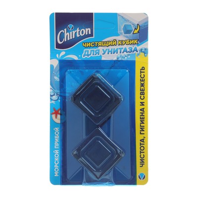 Чистящий кубик для унитаза Chirton "Морской прибой" 50г*2шт