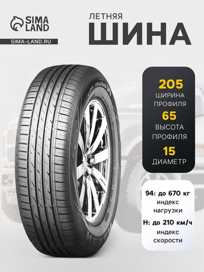 Шина летняя Nexen N'Blue HD Plus 205/65 R=15 94H