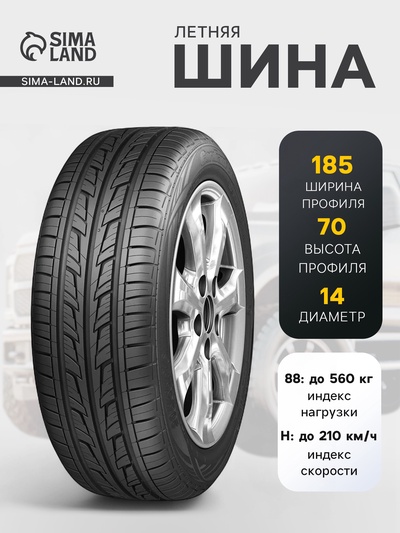 Шина летняя Cordiant Road Runner PS-1 185/70 R=14 88H