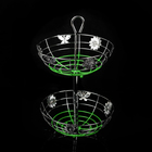 Фруктовница 2-х ярусная Доляна, 24×24×38 см - Фото 2