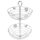 Фруктовница 2-х ярусная Доляна, 24×24×38 см - Фото 3