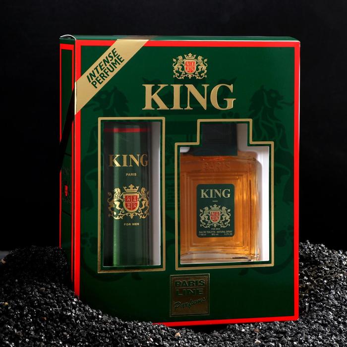 Подарочный набор для мужчин: Туалетная вода King+дезодорант - Фото 1